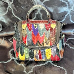 Multicolor Patchwork Handbag